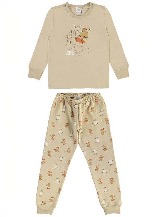 Pulla Bulla - Pijama Meia Malha Verde
