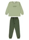 Pulla Bulla - Pijama Meia Malha Azul - variação: Verde