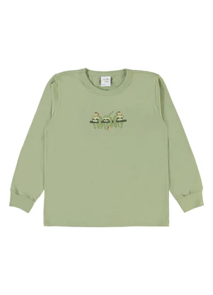 Pulla Bulla - Pijama Meia Malha Verde - PULLA BULLA