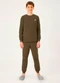 Pulla Bulla - Pijama Meia Malha Cinza - variação: Verde