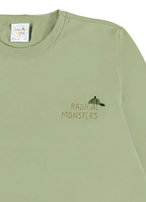 Pulla Bulla - Pijama Meia Malha Verde - PULLA BULLA