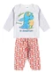 Select - Pijama Menino Manga Longa Meia Malha Preto - variação: Branco
