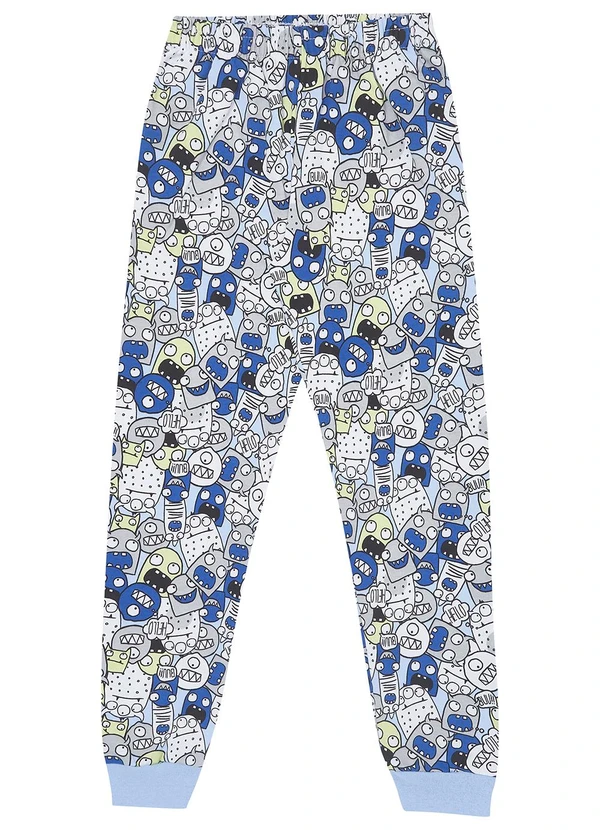 Pulla Bulla - Pijama Moletinho Azul 3