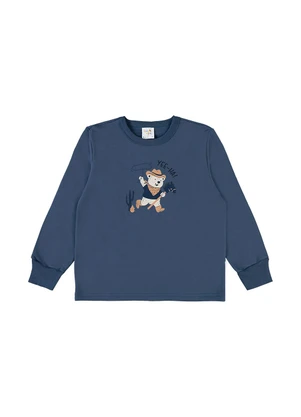 Pulla Bulla - Pijama Moletinho Azul - PULLA BULLA