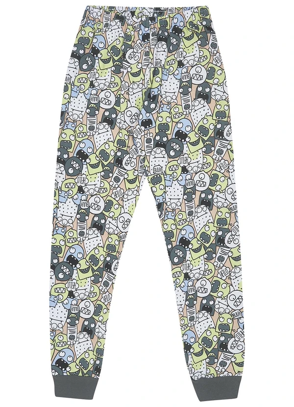 Pulla Bulla - Pijama Moletinho Cinza 2