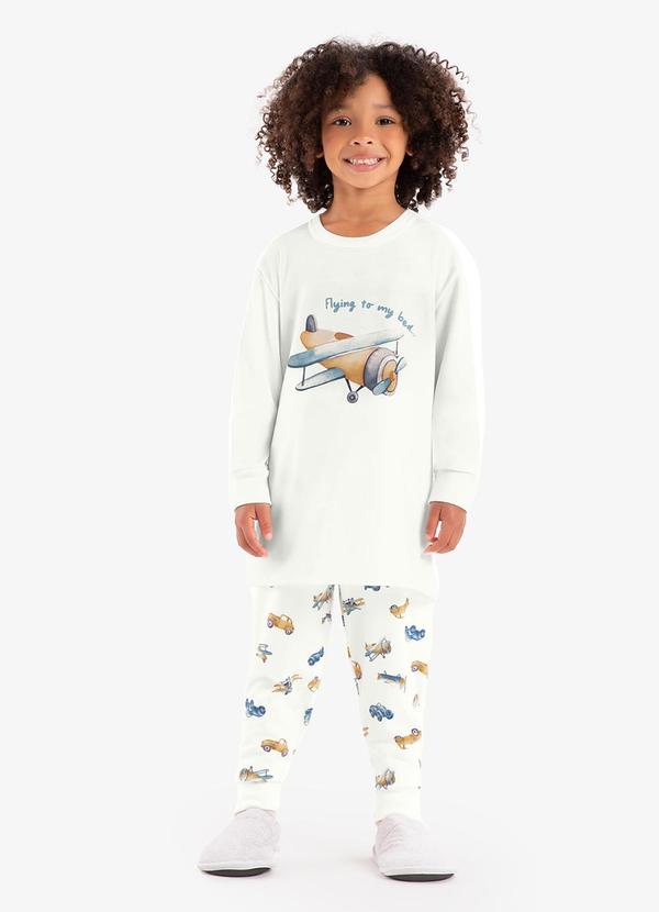 Rovi Kids - Pijama Moletinho Bege