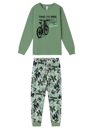 Malwee Kids - Pijama no More Rules Verde Menta - MALWEE KIDS