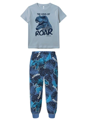 Malwee Kids - Pijama The King Of Roar Azul Pastel - MALWEE KIDS