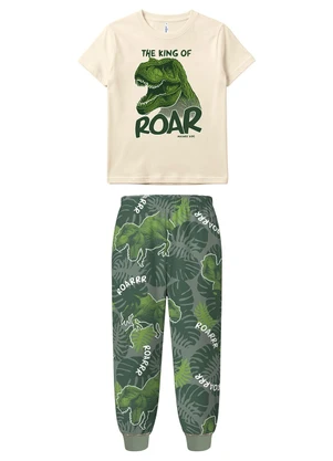 Malwee Kids - Pijama The King Of Roar Bege - MALWEE KIDS