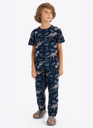 Rovi Kids - Pijama Verão Menino com Calça Azul - ROVI KIDS
