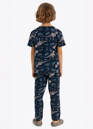 Rovi Kids - Pijama Verão Menino com Calça Azul - ROVI KIDS