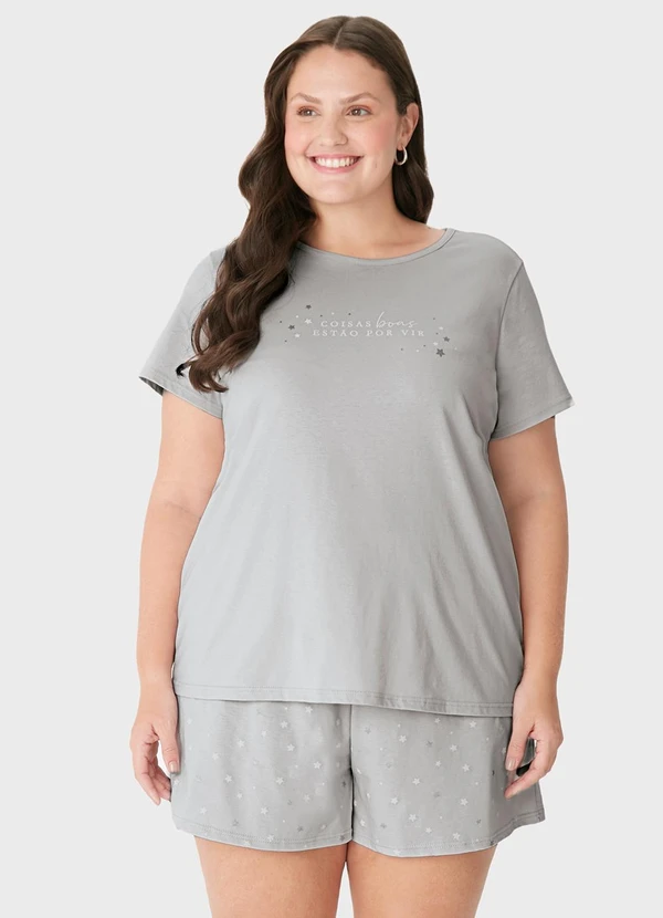 Malwee - Pijama Coisa Boas Estão Por Vir PlusCinza 1