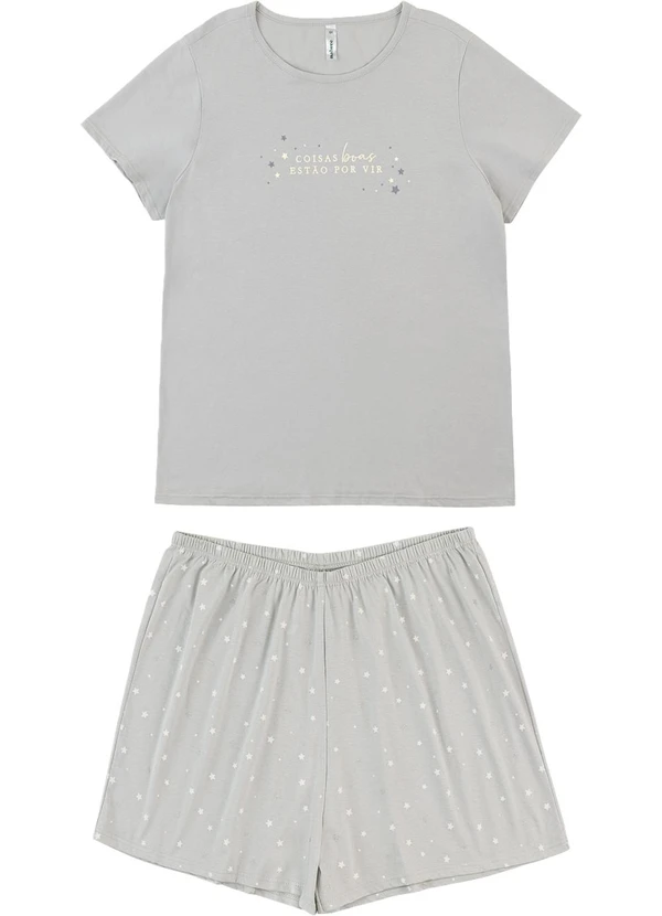 Malwee - Pijama Coisa Boas Estão Por Vir PlusCinza 2