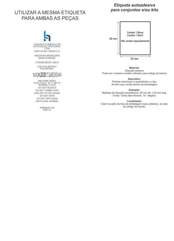 Marguerite - Pijama com Botões Frontais Floral Azul 6