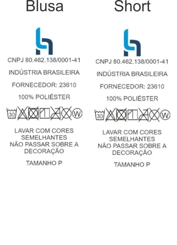 Alma Dolce - Pijama Curto com Estampa Frontal Rosa e Cinza 10