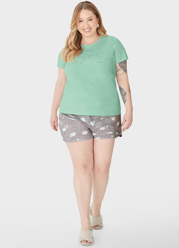 Malwee - Pijama Float On Night Clouds Plus Verde 2