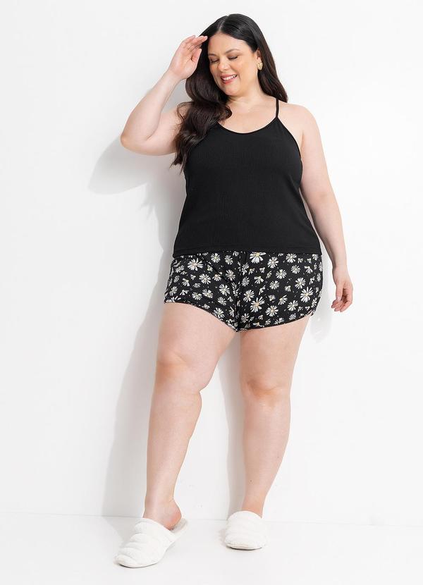 Pijama (Margarida) em Malha Macia Canelada