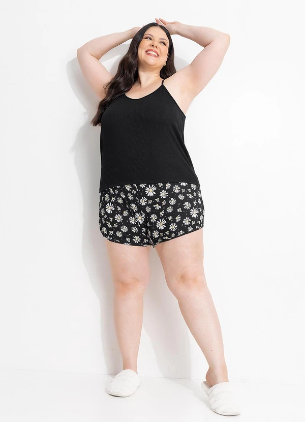 Marguerite - Pijama Margarida em Malha Macia Canelada 2