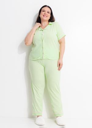 Pijama (Verde Claro) de Bot�es