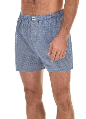 Zee Rucci - Cueca Samba Canção Quadriculada Azul Safira - ZEE RUCCI