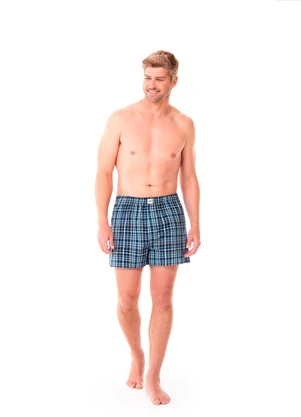 Zee Rucci - Cueca Samba Canção Xadrez Azul - ZEE RUCCI