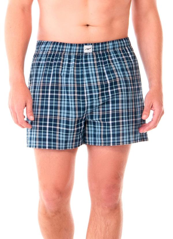 Zee Rucci - Cueca Samba Canção Xadrez Azul 1