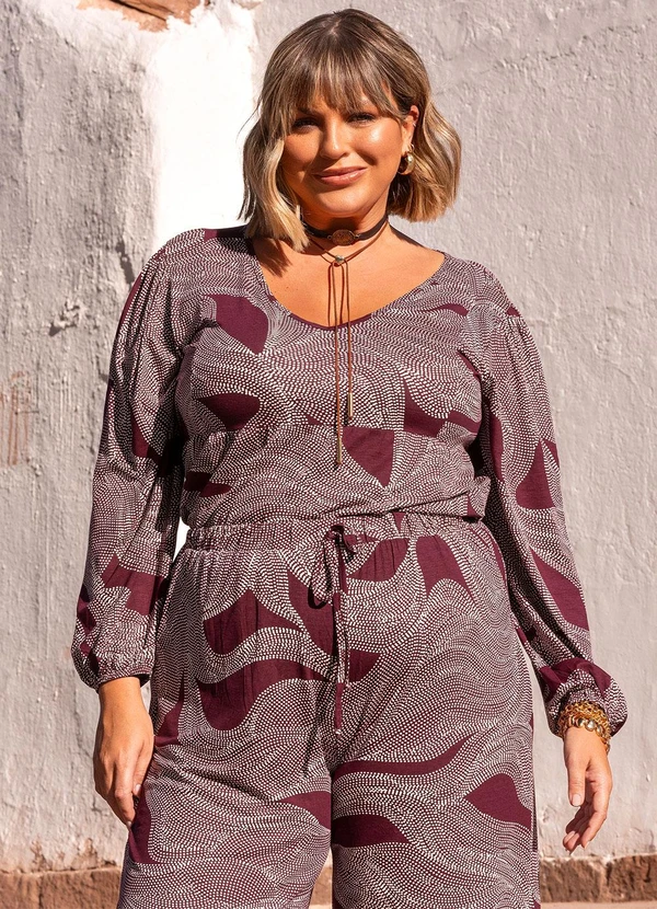 Marguerite - Blusa Pontilhado em Malha de Viscose