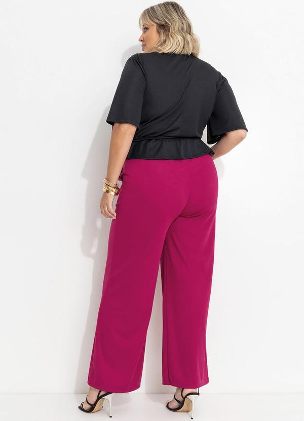 Marguerite - Blusa Preta com Faixa Gratis Plus Size 2