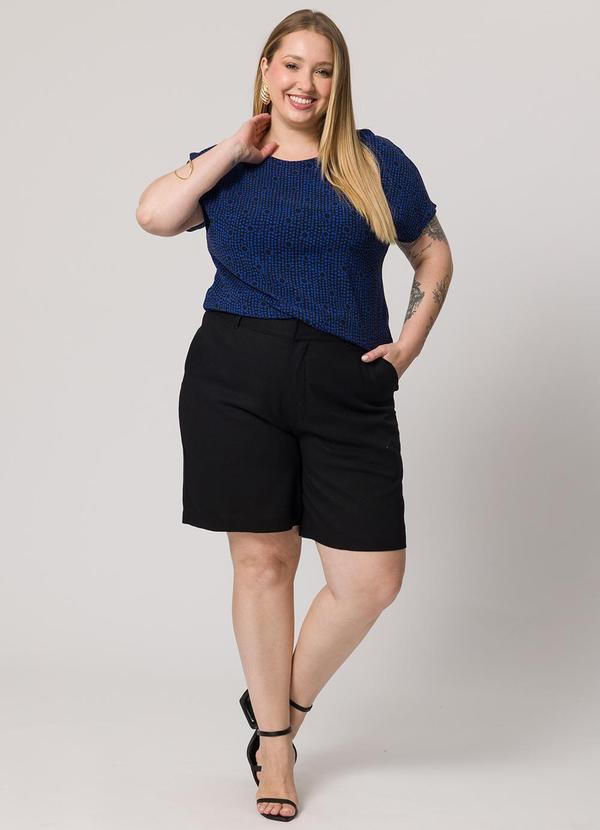 Lisamour - Bermuda Alfaiatada Lisa Preto 3