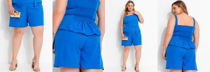 Bermuda Azul em Alfaiataria