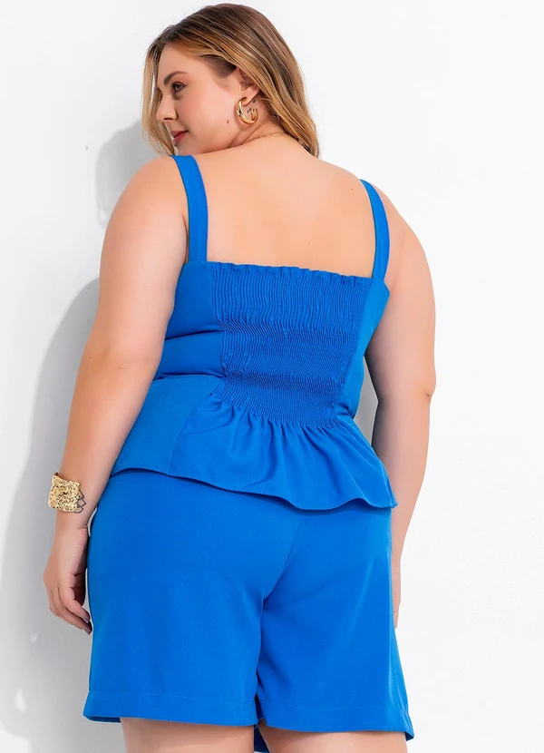 Marguerite - Bermuda Azul em Alfaiataria 5