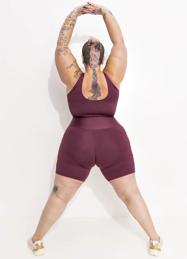 Marguerite - Bermuda Bordô em Suplex Zero Transparência 13