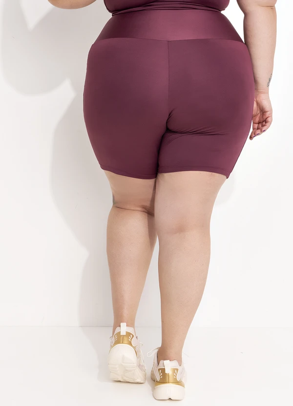 Marguerite - Bermuda Bordô em Suplex Zero Transparência 2