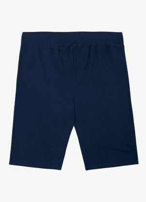 Select - Bermuda Ciclista Feminina em Cotton Pesado Azul - SELECT