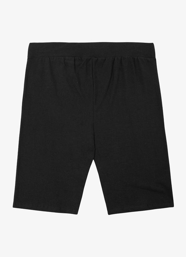 Select - Bermuda Ciclista Feminina em Cotton Pesado Preto 1