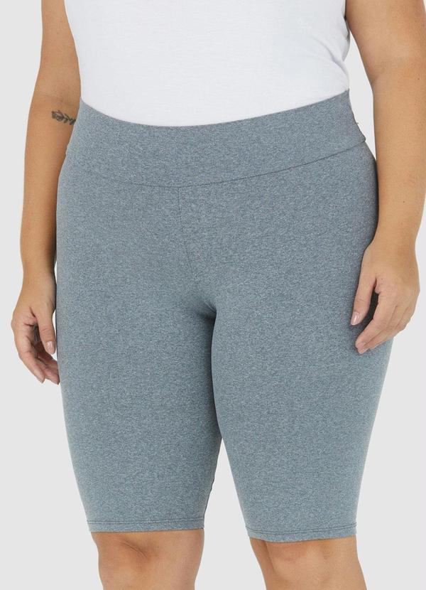 Malwee Plus - Bermuda Cinza Ciclista Feminina em Lycra® Plus 1