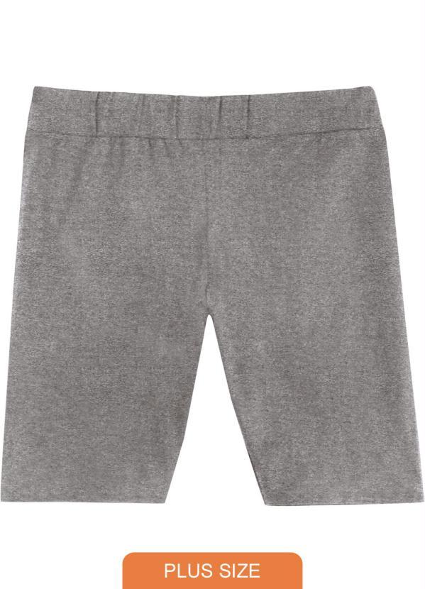 Malwee - Bermuda Cinza Escuro Ciclista em Cotton