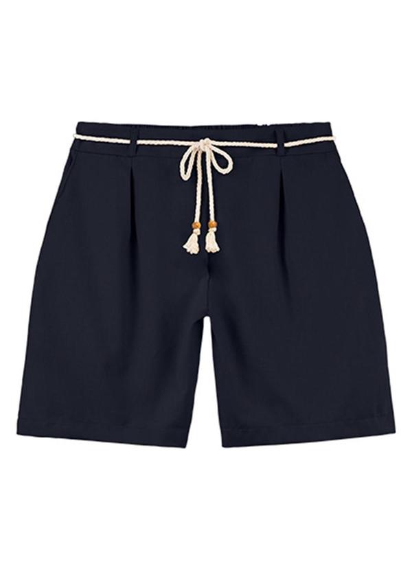 Rezzato - Bermuda em Linho Classic Adulto Plus Azul 3