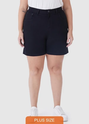 Malwee - Bermuda em Sarja PlusPreto - MALWEE