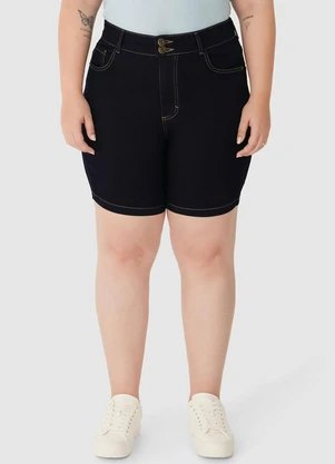Malwee - Bermuda Feminina Comfort Jeans Azul Escuro - MALWEE