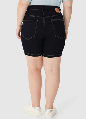 Malwee - Bermuda Feminina Comfort Jeans Azul Escuro - MALWEE
