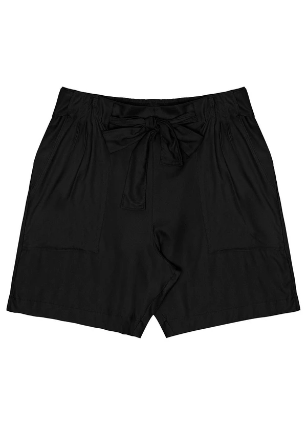 Secret Glam - Bermuda Plus Size Feminina Preto 5