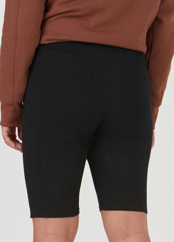 Malwee - Bermuda Preta Ciclista em Cotton 4