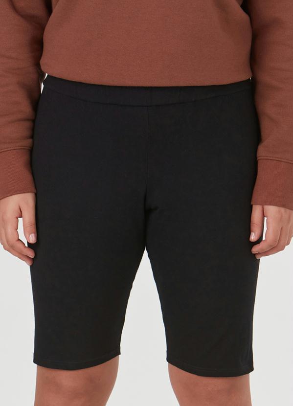 Malwee - Bermuda Preta Ciclista em Cotton 2