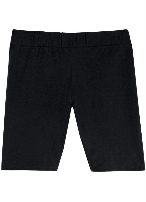 Malwee - Bermuda Preta Ciclista em Cotton 6