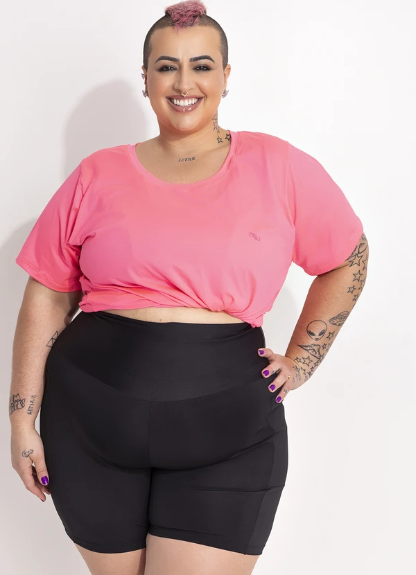 Marguerite - Bermuda Preta em Suplex Zero Transparência 9