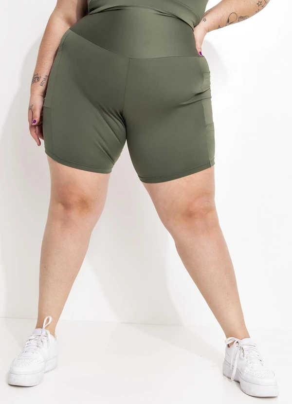 Marguerite - Bermuda Verde em Suplex Zero Transparência 3