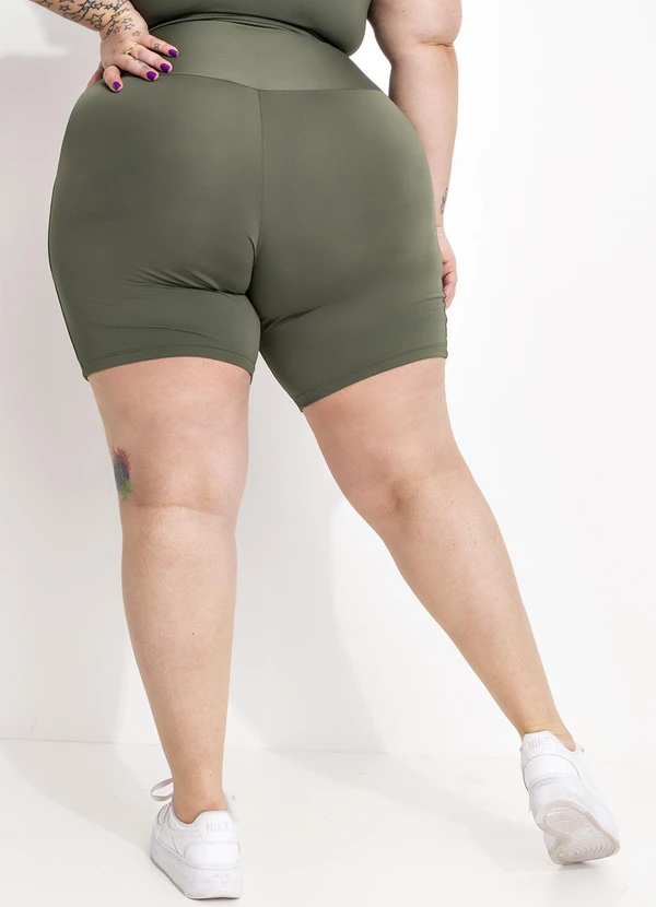 Marguerite - Bermuda Verde em Suplex Zero Transparência 4