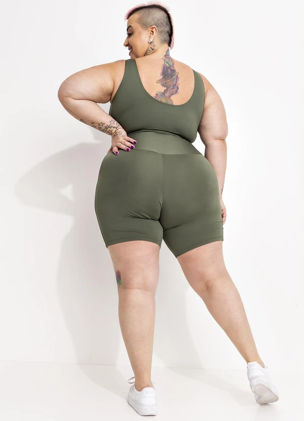 Marguerite - Bermuda Verde em Suplex Zero Transparência 6