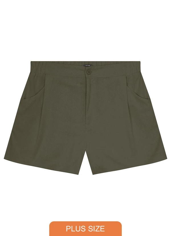 Malwee - Bermuda Verde Musgo Reta